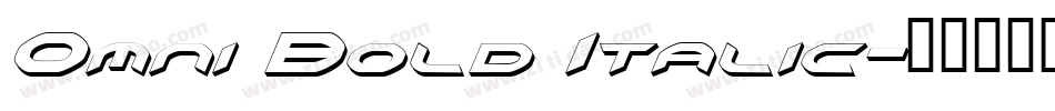 Omni Bold Italic字体转换